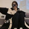 Traje de Camisón de Forro Polar Coral para Mujer Otoño e Invierno Largo Grueso Bata Albornoz Pijama Japonés Franela Ropa de Casa para Mujer