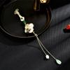 Nuevo nuevo estilo chino exquisito ambiente natural mosquitero pechiazul abanico redondo presión solapa hebilla cheongsam broche accesorios venta al por mayor