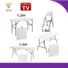 Comercio Exterior Mesa Plegable de Plástico para Exteriores Mesa de Banquete Alquiler Mesa de Fiesta Mesa de Comedor Portátil Escritorio de Oficina Mesa Plegable para Mercado Nocturno
