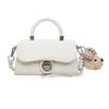 Yuezi 2026 Bolso de Mujer Nuevo de Alta Gama, Diseño Retro de Primavera, Bolso Cuadrado Pequeño para el Trabajo con Hebilla de Cierre, Bolso Cruzado de Moda