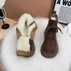 Botas para Mujer de Suela Gruesa Oculta Mate Nuevas Otoño/Invierno 2026 para Personas Bajas para Parecer Más Altas Moda Estilo Británico Zapatos Planos para Mujer
