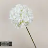 Nova Flor Artificial Ramo Único Flor de Hortênsia Redonda Completa Flor Falsa Decoração Simples Suave para Casa Material de Flor Arranjo de Flores para Salão de Casamento