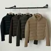 Chaqueta Ligera de Algodón con Plumas para Mujer 2024 Nueva Cuello Alto Moda Otoño e Invierno Estilo Coreano Simple Chaqueta de Algodón Tendencia