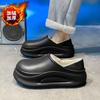 Chinelos de Algodão Transfronteiriços para Homens no Inverno, Veludo, Quentes, Impermeáveis, Modernos para Casa e Exterior, Sapatos de Algodão de Uso Duplo, Chinelos Peludos para Casal