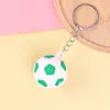 Llavero de silicona tridimensional 3D colgante de mochila baloncesto fútbol voleibol creativo colgante de bolsa de goma blanda regalo al por mayor