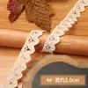 Encaje Calado Hecho a Mano DIY Encaje Decorativo Cinturón Ropa Ropa Mantel Cortina Material de Tela Encaje de Hilo de Algodón