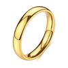 Xinghe Moda Europeia e Americana Simples Brilhante Aço Titânio Anel de Casamento Par Noivado Aço Inoxidável Joia Anel Fechado
