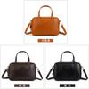Estilo Superior Diseño Vintage Sentido Bolso de Bolos para Mujer Cuero de Vaca Capa Superior Bolso Cuadrado Pequeño Bolso de Mano Simple para Viajes en Stock