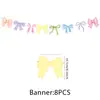 Paquete de Decoración de Banderines de Fiesta de Moños de Colores Nuevos de Amazon Banner Espiral Suministros para Fiesta de Cumpleaños de Niña