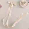 Presilha de Cabelo com Laço Rosa Estilo Ballet Francês Presilha de Cabelo Doce Feminina com Laço Acessório de Cabelo para Fotos Atmosféricas