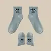 Calcetines de Color Caramelo con Emojis hasta la Mitad de la Pantorrilla, Calcetines Talla Grande para Mujer, Calcetines hasta la Mitad de la Pantorrilla para Comercio Exterior, Calcetines Deportivos Largos Originales de Amazon