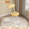 Silla Plegable, Taburete Plegable, Silla de Comedor para el Hogar Simple y Moderna, Silla de Reuniones Blanca, Silla de Capacitación Portátil, Silla de Exterior para Dormitorio