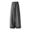Pantalones Largos Casuales de Verano 2025 para Hombre, de Cintura Alta, Adelgazantes, Sencillos, Frescos, Anti-Mosquitos, Pantalones Rectos Estilo Coreano para Hombre