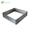 Canteiro de jardim elevado, canteiro de plantio com sulcos curvos personalizados, caixa de plantio para jardim externo, canteiro de flores em chapa galvanizada