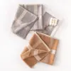 Nuevo Chal de Aire Acondicionado de Verano Bufanda de Cuadros Teñida en Hilo 100% Lana Estilo Fino Versátil de Alta Gama para Hombres y Mujeres