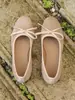 Zapatos Individuales Nuevos Primavera/Otoño 2026 de Tacón Bajo, Punta Redonda, Lunares, Corbata de Lazo, Talla Grande, Planos Casuales, Suela Suave, Cómodos para los Pies