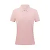 Camisa Polo Ligera de Secado Rápido para Mujer de Verano 120g Camiseta de Manga Corta para Deportes al Aire Libre Uniforme de Cultura Corporativa para Grupo con Texto Impreso