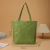 Sacola de Papel Dupont com Logo Personalizado Sacola de Compras com Padrão Esfregado Retrô Sacola de Papel Lavado Sacola de Ombro de Papel Dupont Personalização