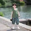 Conjunto de Chaleco de Verano Nuevo Estilo Chino Estilo Old Money para Niños 2026 Nuevo de Moda Conjunto de Dos Piezas para Pequeño Caballero
