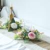 Corona de candelabro de rosas de simulación transfronteriza, decoración de escritorio, rosa de concubina imperial de alto nivel, decoración romántica para bodas en el hogar
