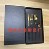 Conjunto de Talheres de Aço Inoxidável Estilo Europeu Estilo Ins - Faca, Garfo e Colher Caixa de Presente Talheres para Churrasco Estilo Ocidental Acabamento Espelhado