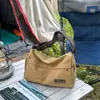Bolso Bandolera de Lona Retro Bolso de Hombro para Hombre Bolso de Viaje Deportivo para Fitness Gran Capacidad Casual Simple Moderno Marca Bolso Mensajero