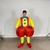 Disfraz Inflable de Payaso Maligno de Halloween Disfraz de Muñeco de Dibujos Animados Fiesta de Actuación de Payaso Accesorios Traviesos