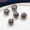 Acessórios de Prata Esterlina 99 Pés Gota de Prata Gota de Óleo Florzinha Peixe Bolsa de Dinheiro Acessórios Vintage 3D Prata Dura DIY Materiais Manuais
