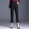 Calças de harém calças femininas soltas de primavera e outono calças plus size menina gordinha emagrecendo verão fino cropped calças de rabanete