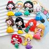 Cartoon brilhante grande cartão princesa diy acessórios de resina creme cola caso do telefone móvel geladeira adesivos acessórios para o cabelo material pacote lote