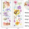 Adesivos de Parede Flor de Conto de Fadas Fada das Flores Flores de Elfo Borboleta Decalques Autoadesivos Adesivos Decorativos para Quarto de Menina Decalques de Parede