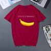 Verano comercio exterior fruta letra blanca cuello redondo camiseta básica talla grande cuello redondo manga corta camiseta de mujer verano