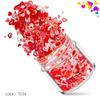 Lentejuelas para uñas con diseño de corazón de melocotón fluorescente mixto, 12 colores, punta de onda mate, joyería para uñas, pegatinas de diamantes para uñas