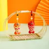 Presente para o Festival do Barco-Dragão Sachet de Peixe Koi, Ornamento Tradicional Chinês para Pendurar no Carro, Sachet de Bênção, Saco de Sachet "Abundância Todo Ano" para Pendurar no Carro