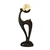 Lámpara de Pie Ornamental Artística, Sala de Estar de Lujo Ligero, Lámpara de Mesita de Noche Moderna Simple de Gama Alta para Dormitorio, Artículo de Decoración para el Hogar