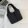 Bolsa de Mão Feminina Casual Estilo Japonês Versão Coreana Simples Cor Sólida 2026 Tendência Nova Fashionável Portátil para Passeios