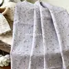 Impresión Digital Completa 40 Hilos Primavera y Verano Algodón Tono Morado Coreano Pequeño Floral Vestido Baby Doll Ropa Infantil Ropa de Mujer