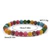 Pulsera de calcedonia turmalina al por mayor de fábrica, joyería de cristal, anillo individual para hombres y mujeres, pulsera para enamorados, suministro en vivo fresco de verano