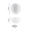 Tazón Pequeño de Melamina, Tazón de Plástico Blanco Imitación Porcelana, Vajilla Comercial para Restaurante de Comida Rápida Auto-Servicio, Hot Pot, Tazón para Condimentos, Tazón para Gachas, Tazón para Arroz, Tazón para Sopa