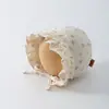 Gorro para bebé estilo coreano para primavera y otoño, gorro con protección para la fontanela estilo princesa para niñas, gorro a prueba de viento estilo palacio para bebés pequeños