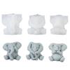 Tendencias Transfronterizas Tres Tipos de Velas con Aroma a Elefante, Moldes de Silicona de Yeso, Decoraciones de Escritorio Estilo Ins, Piedras Difusoras de Aroma, Paquete Familiar