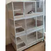 Gaiola para Gatos Gaiola de Criação Três Andares Pet Shop Gaiola para Gatos de Madeira Maciça Espaço Livre Casa Interior Armário para Gatos de Dois Andares Gatil