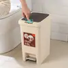Lixeira com Pedal de Fábrica 20L Grande Capacidade Doméstica Cozinha Banheiro Sala de Estar Recipiente de Armazenamento à Prova de Odores