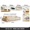 Sofá Tongyu Nube Especial Puff Cuero Genuino Estilo Crema Francés Sala de Estar Apartamento Pequeño Piel de Vaca de Primera Capa Sofá Velero