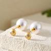 Regalo para Mamá Aretes de Plata Aretes de Plata Esterlina 925 para Mujeres Nuevo Estilo Aretes de Lujo Ligero de Alta Gama, un Par para Uso Dual