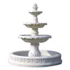 Fonte de água corrente estilo europeu, pátio externo jardim, lago de peixes, elemento aquático, decoração de paisagem, ornamento de casamento, poço dos desejos