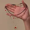 "Deus Sol Querido" Colar em Camadas para Mulheres, Corrente de Clavícula de Girassol Doce e Descolada de Alta Qualidade