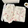 2026 Pijama Nuevo para Niñas Algodón Nube Primavera Manga Larga Estilo Popular Cuello Solapa Estudiante Lindo Dibujos Animados Conjunto de Ropa para Casa