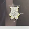 Nuevo aceite de gota diamante perla lazo aleación accesorios estilo fragante pequeño blanco y negro amor accesorios para el cabello material DIY