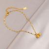 Tobillera de Acero de Titanio que No se Desvanece para Mujer Nuevo Estilo 2026 Elegante Versátil Joyería de Acero Inoxidable de Alta Gama Cadena para el Pie Accesorio para el Pie